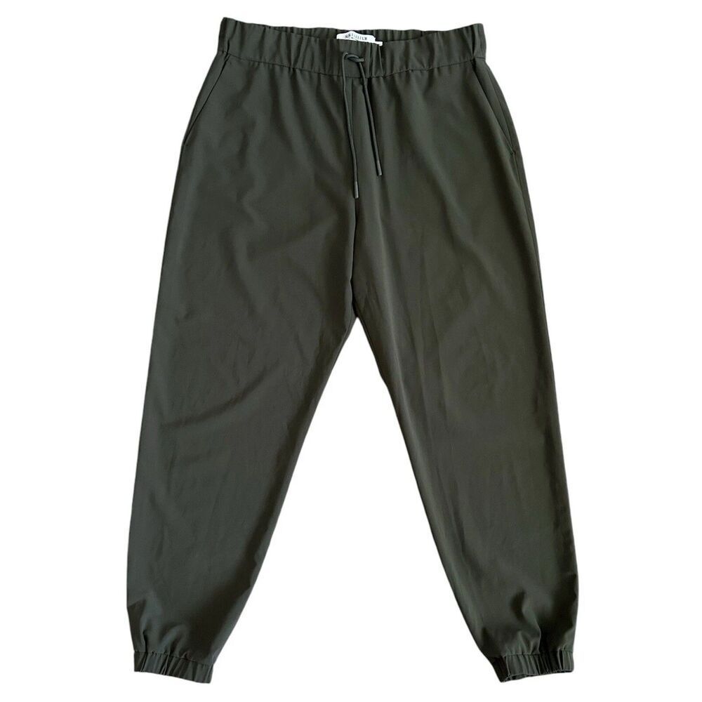 MM Lafleur Delaney Luxury Jogger OrigamiTech Pants Olive Green Size M - Picture 4 of 12